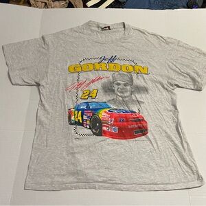 Vintage Jeff Gordon 1996 nascar schedule front back print Graphic Tee XL